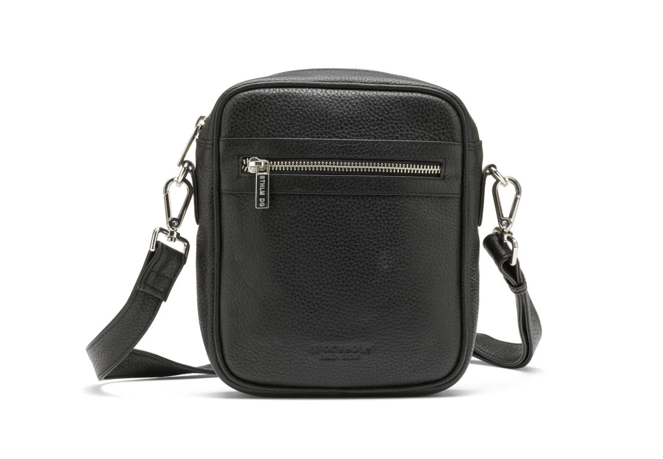Crossbody väska i robust läder