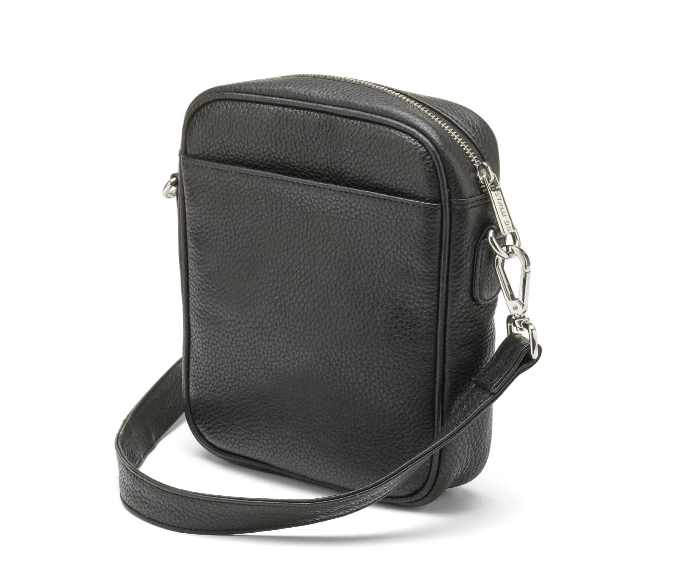 Crossbody väska i robust läder