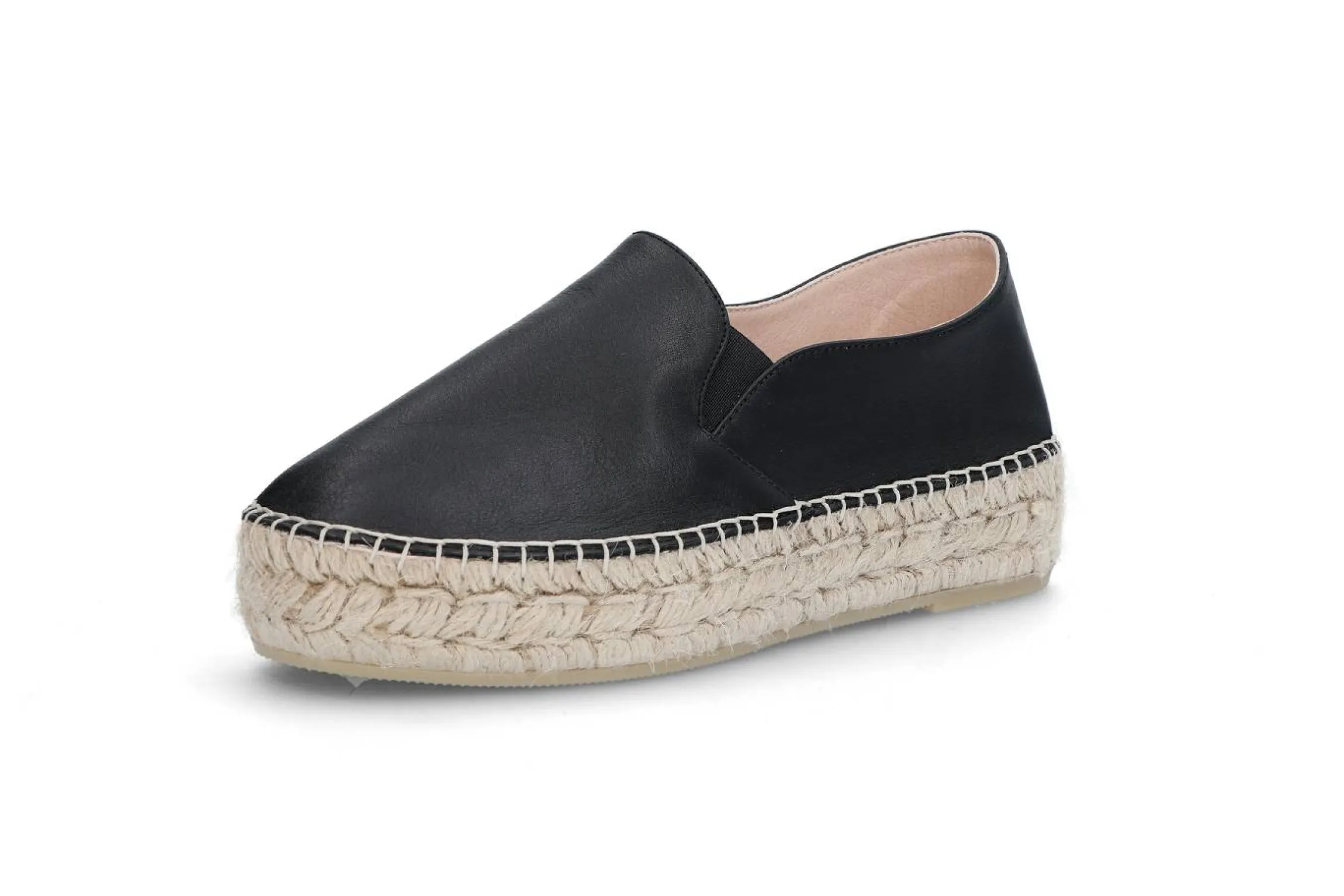 Espadrill i läder