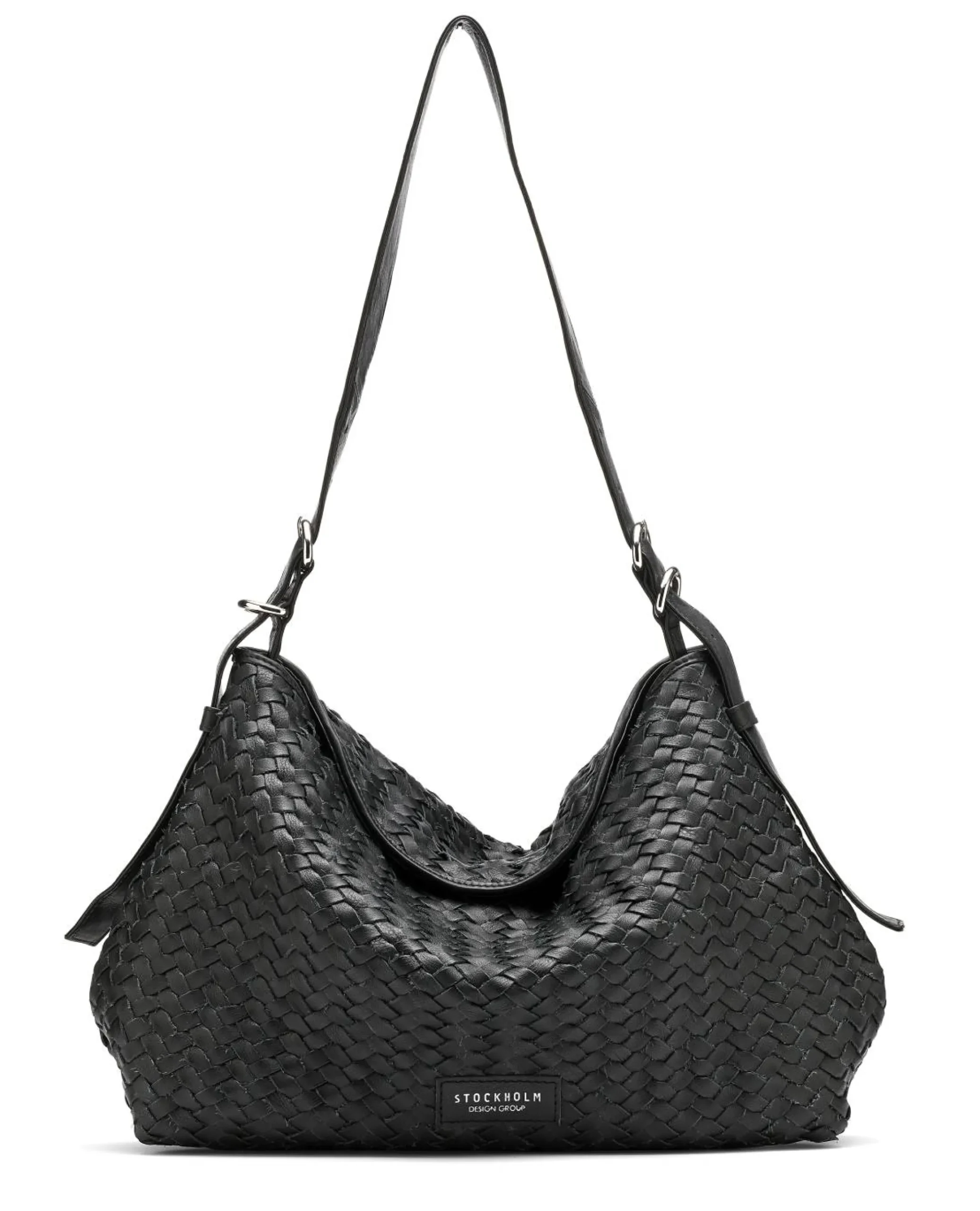 Flätad Tote bag i läder
