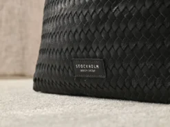 Flätad Tote bag i läder