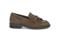 Klassiska loafers i mocka
