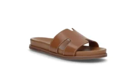 Slip-in sandal i läder