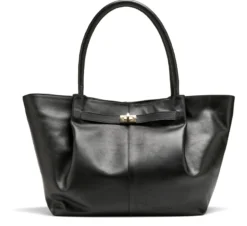 Snygg tote bag i läder