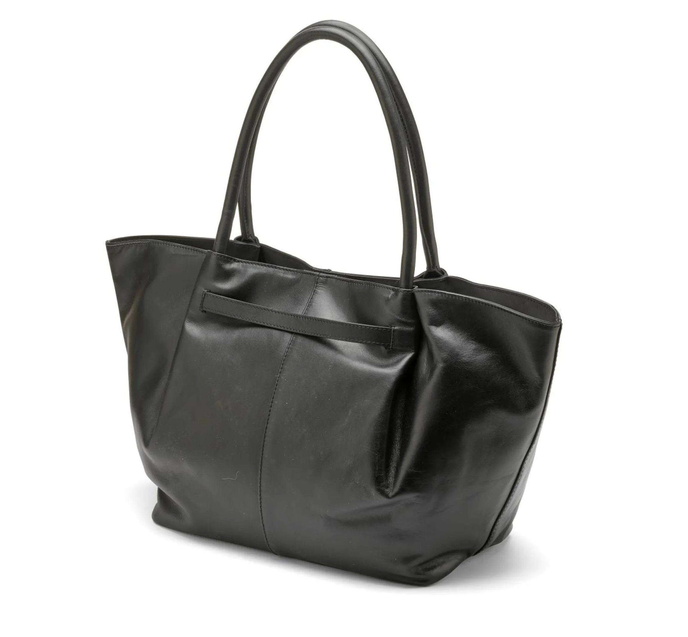 Snygg tote bag i läder