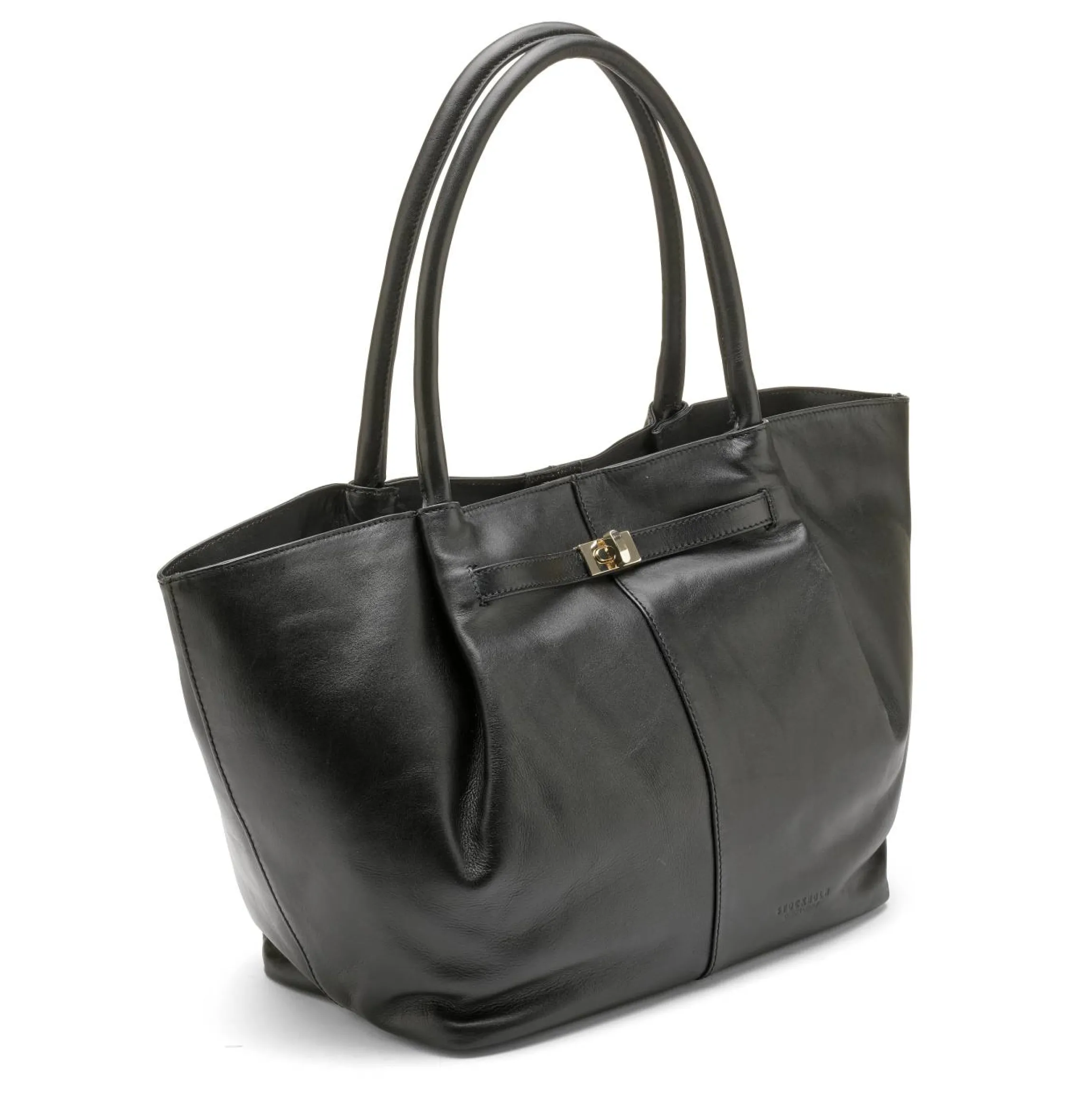 Snygg tote bag i läder