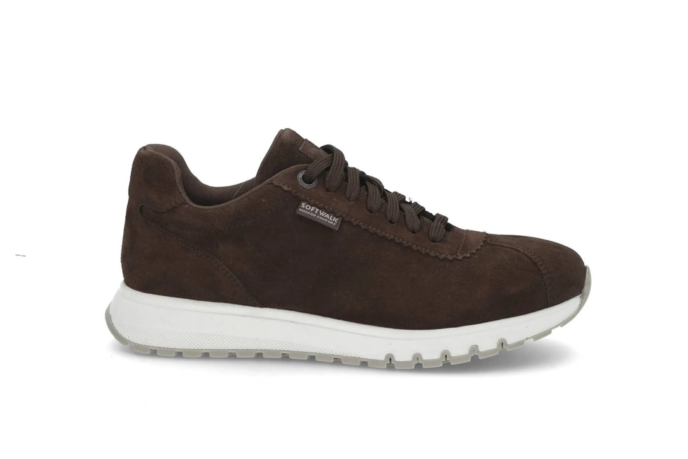 Sportiga sneakers i mockaskinn