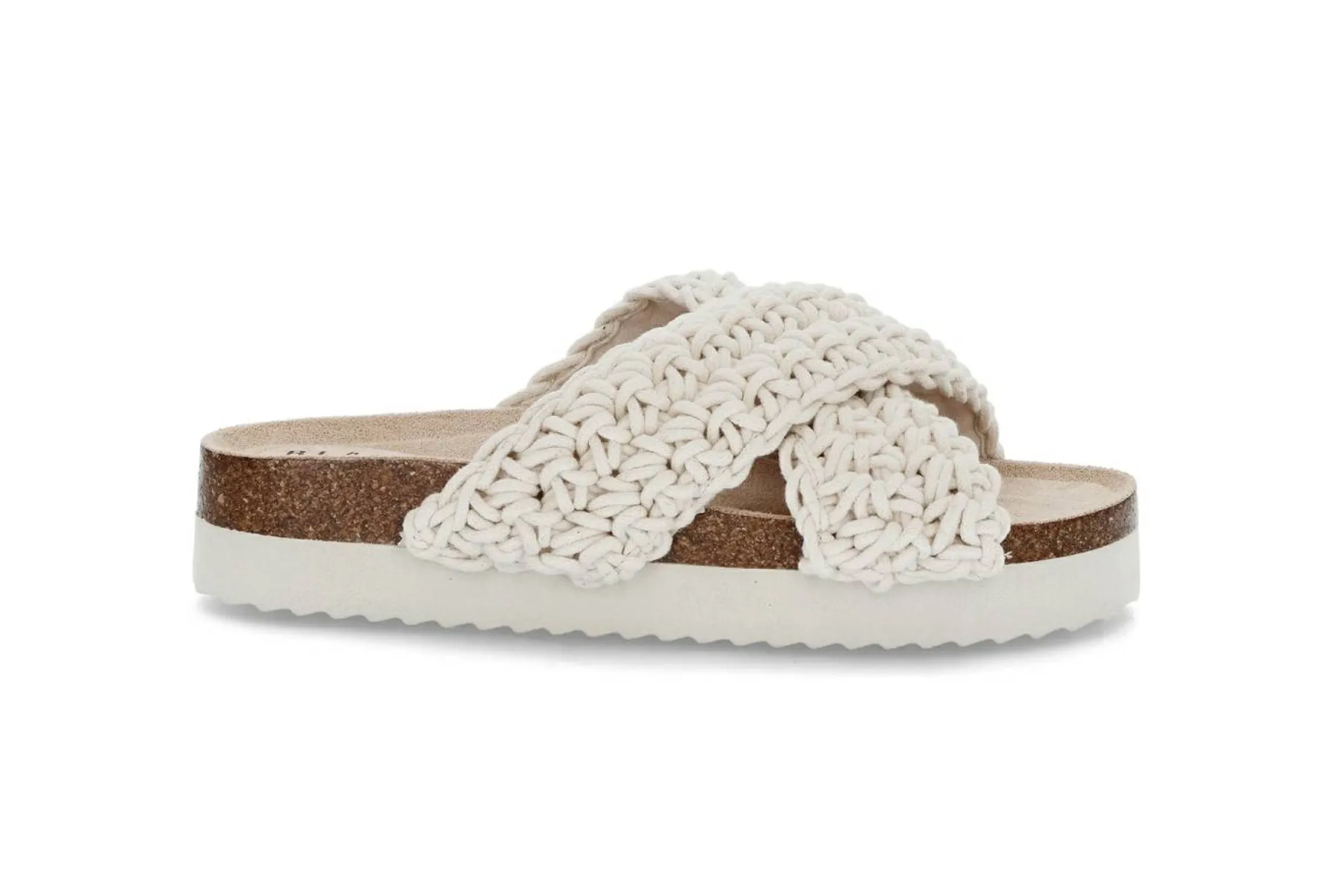 Virkad fotbäddssandal